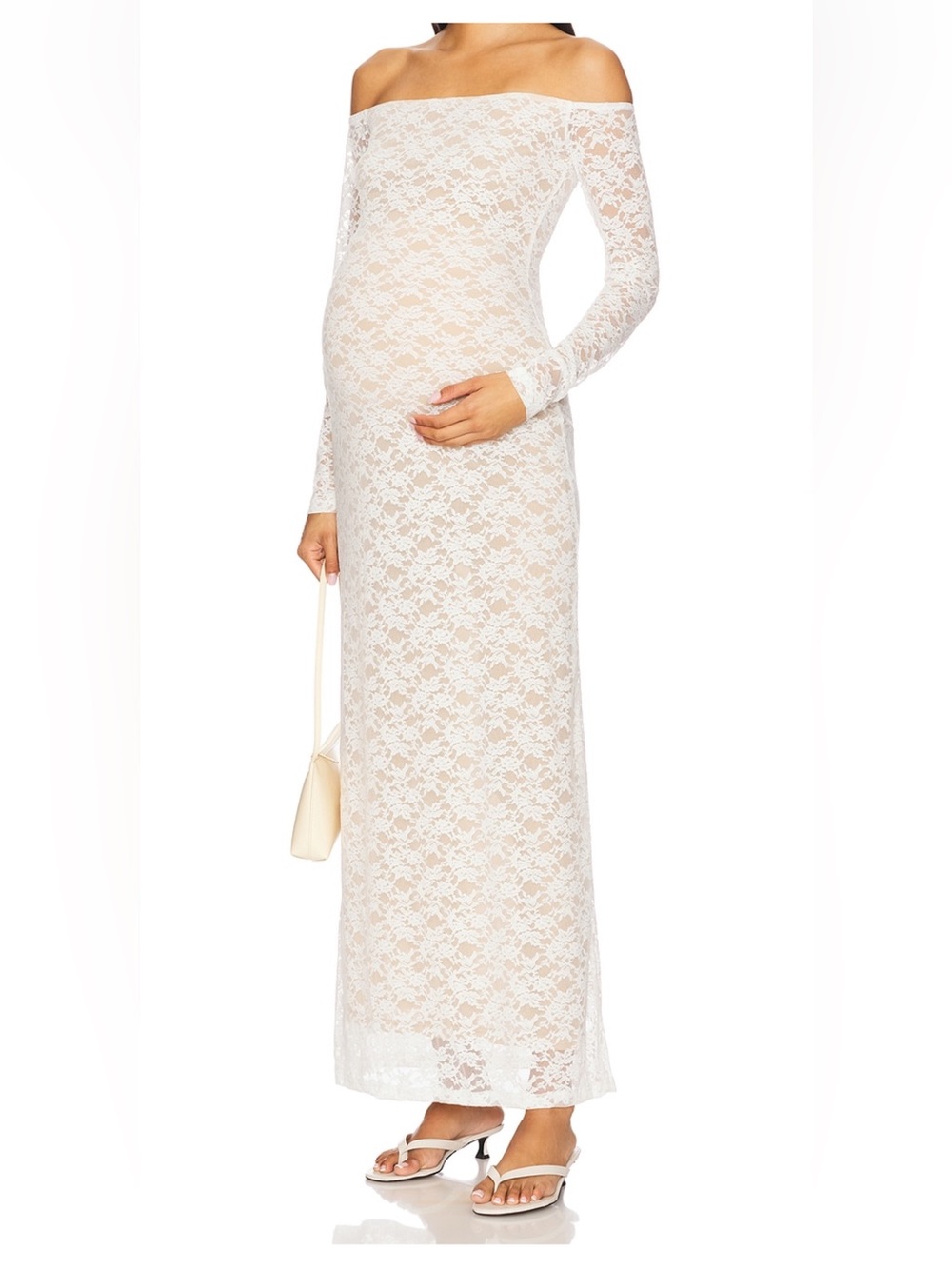 Bumpsuit white lace dress